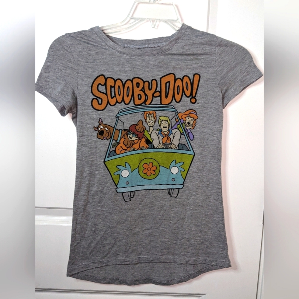 XS Women's Scooby-Doo Tee Mystery Machine Graphic Print Shirt